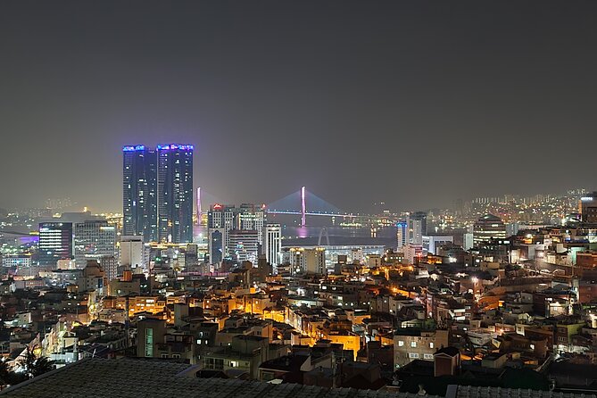 Best Busan night views : Mountain observatory streets - Webtoon Bagu-gil and the walk into the hills