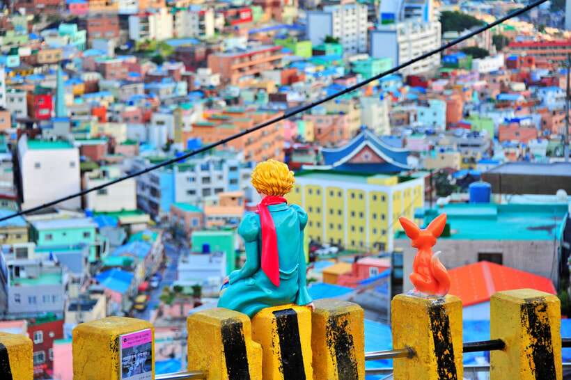 Busan: Coastal Treasures Beach Train, Culture Village & More - Songdo Skywalk and the ocean finish