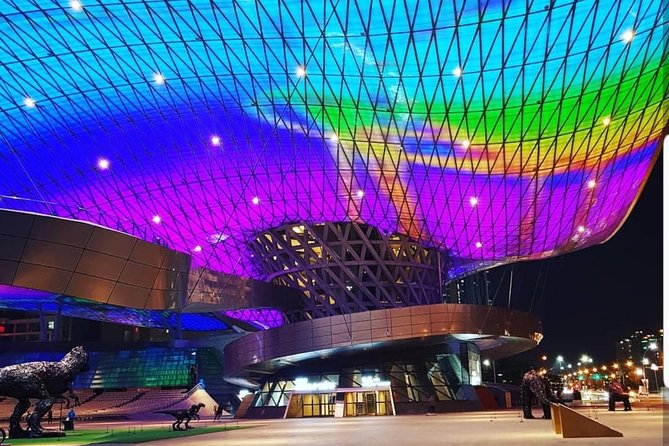 Busan Night Tour with Cruise & Fireworks Show - Busan Cinema Centre adds architecture, not much sightseeing time