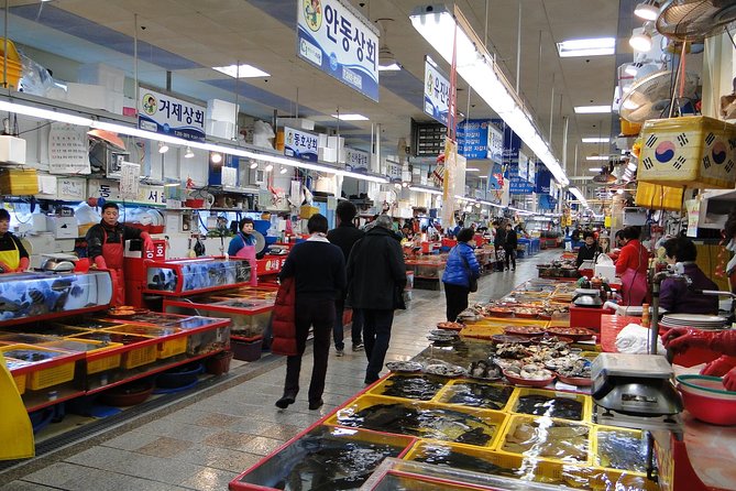 Busan Sightseeing Tour Including Gamcheon Culture Village and Beomeosa Temple - Jagalchi Market and Busan’s seafood trade