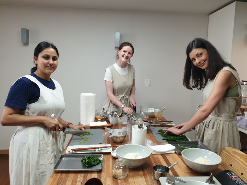 Busan: Small-Group Traditional Korean Food Cooking Class - Eating from your own bapsang table