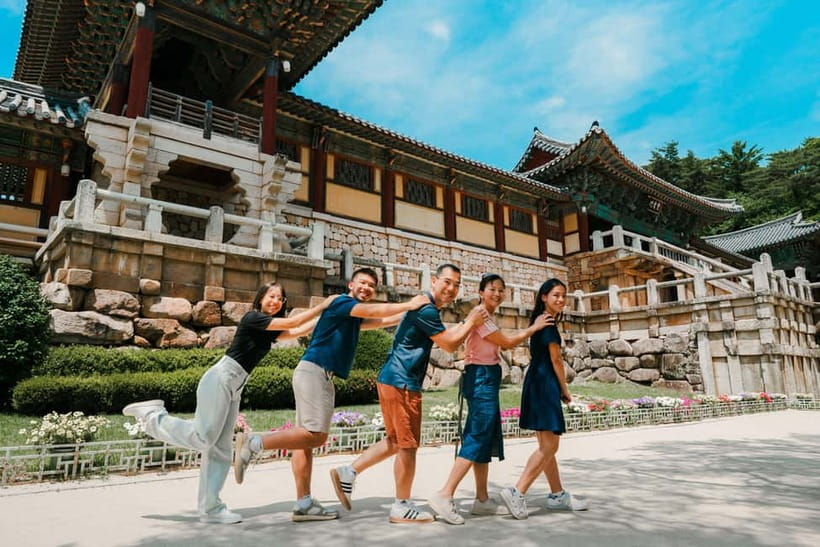 From Busan: Gyeongju Small Group Photo Tour & Hotel Pick-up - Donggung Palace and Wolji Pond at sunset