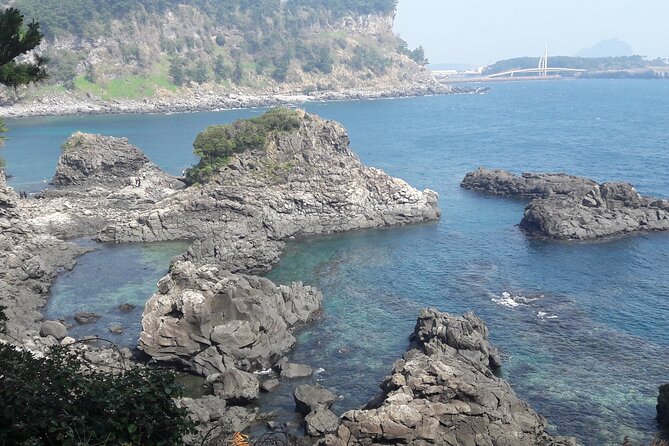 Full-Day Private Taxi Tour South of Jeju Island - Jeongbang Waterfall, where fresh water meets the sea
