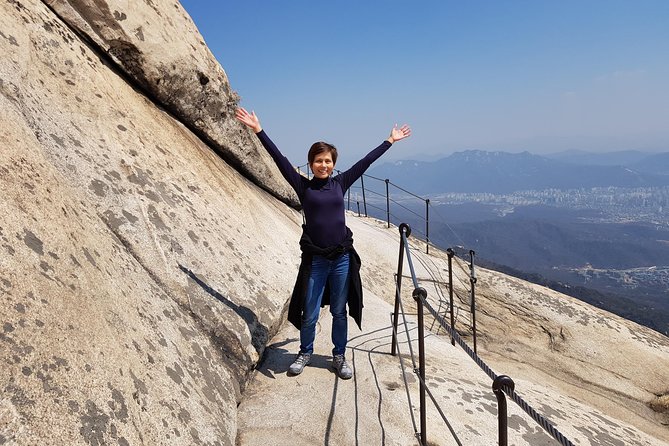 Hike at Mt. Bukhansan National Park with professional Guide(including Lunch) - The hard push toward Baegundae at 836 meters