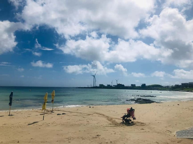 Jeju Island: Customized Private Full-Day Van Tour - Woljeongri Beach begins the day with coast and coffee