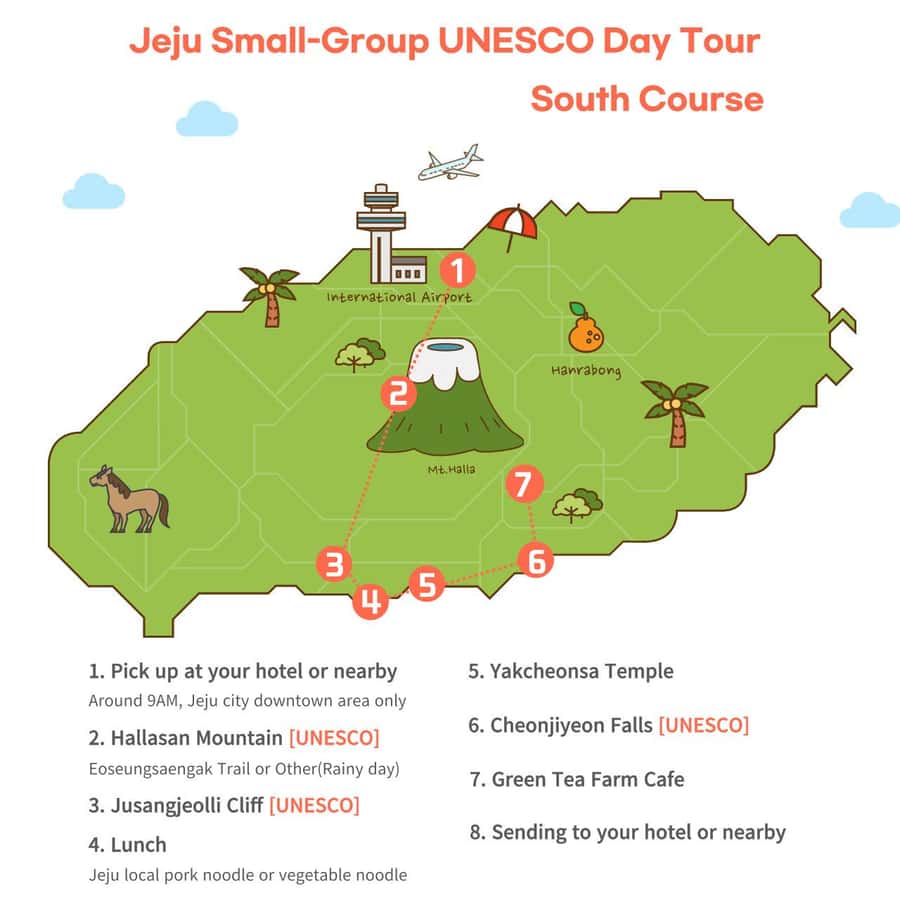 Jeju Premium Small Group UNESCO Day Tour - South - Looking out from Jusangjeolli Cliff