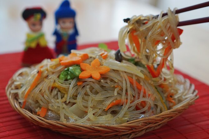 K-food cooking Japchae Mandu Tteokbokki & Fishcake - Building a Korean table, then taking photographs