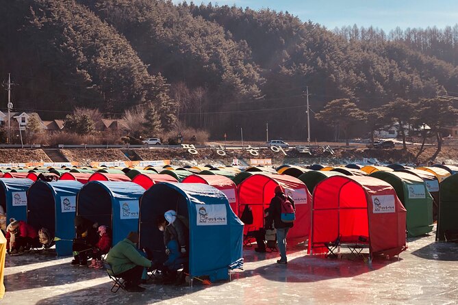 Korea Winter Ice Fishing Festival (Pyeongchang Trout Festival) - More than fishing: sledding and barehanded catches