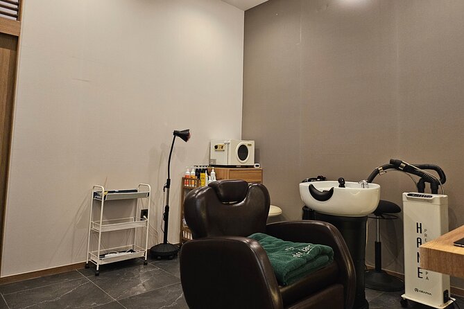 Premium Head Spa Scalp and Body Treatments Haesol Beauty Busan - Head massage, clean hair, and softer texture