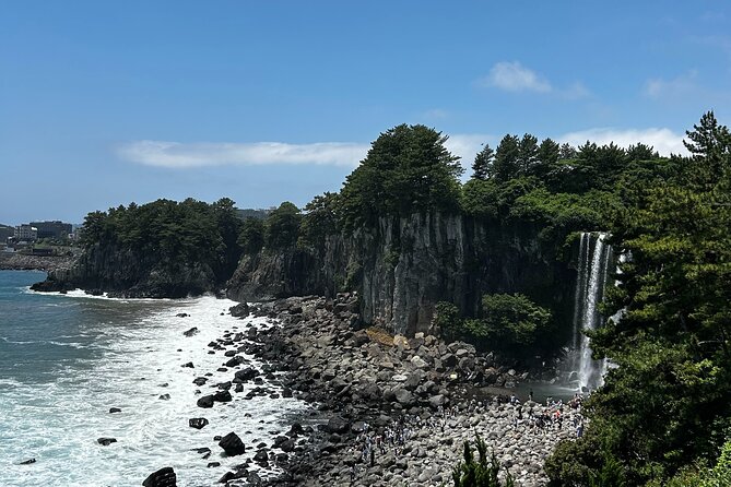Seogwipo(the southern city of Jeju) Art Museum Walking Tour - Jeongbang Falls: a strong first stop