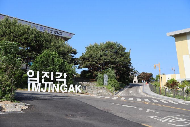 Seoul DMZ Tour with 3rd Tunnel and Red Suspension Bridge - Dora Observatory looks across a guarded border