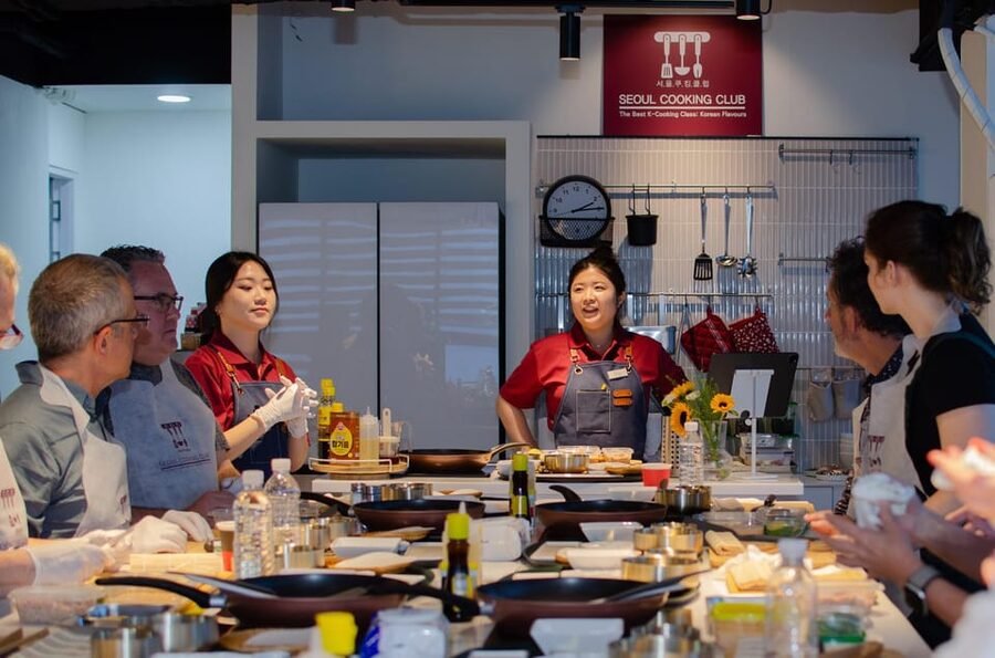 Seoul: Korean Cooking at Seoul Cooking Club! - Dessert and traditional drinks round out the table