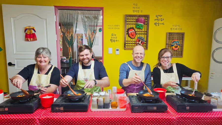 Seoul: Korean Cooking Class at a Local Home and Market Tour - Four Dishes, Four Korean Flavors