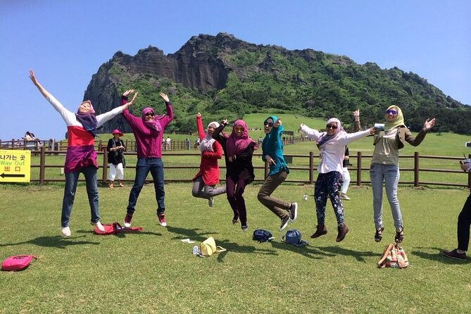 Small group Private Taxi Tour DAY experience in Jeju island - Oedolgae Cliff and Jeongbang Waterfall