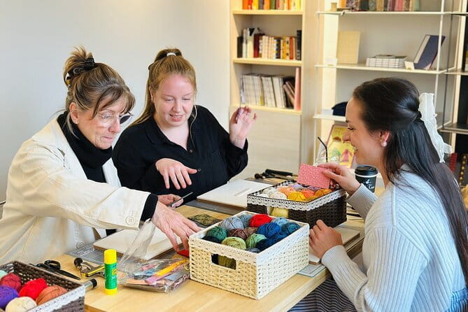 Traditional Korean Bookbinding Experience in Seoul, Hongdae - A small class with room for help